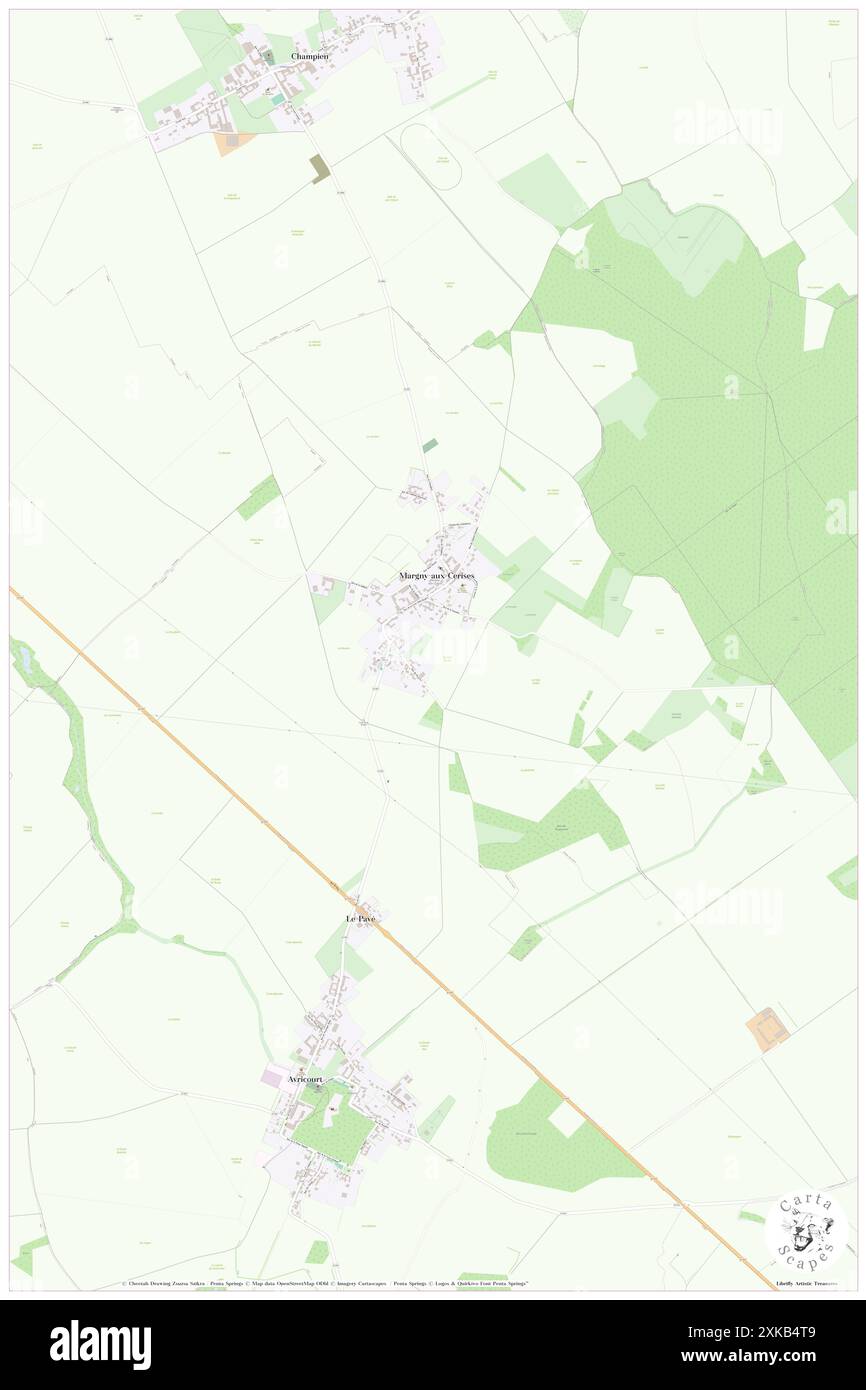 Margny-aux-Cerises, Oise, FR, Francia, Hauts-de-France, N 49 40' 27'', N 2 52' 0'', MAP, Cartascapes Map pubblicata nel 2024. Esplora Cartascapes, una mappa che rivela i diversi paesaggi, culture ed ecosistemi della Terra. Viaggia attraverso il tempo e lo spazio, scoprendo l'interconnessione del passato, del presente e del futuro del nostro pianeta. Foto Stock