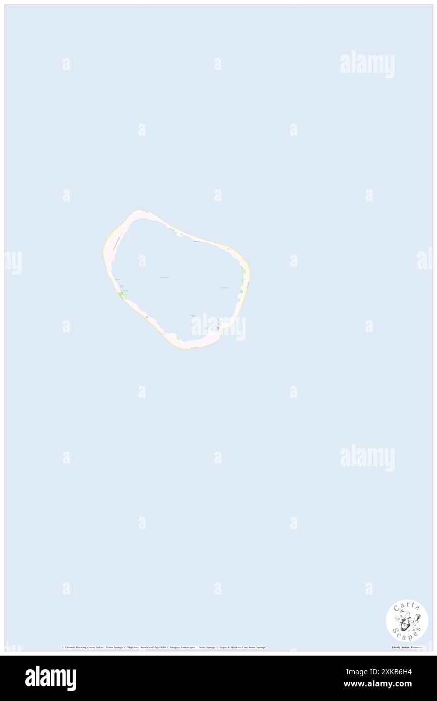 Clipperton Island, FR, Francia, N 10 17' 31'', S 109 12' 25'', mappa, Cartascapes Mappa pubblicata nel 2024. Esplora Cartascapes, una mappa che rivela i diversi paesaggi, culture ed ecosistemi della Terra. Viaggia attraverso il tempo e lo spazio, scoprendo l'interconnessione del passato, del presente e del futuro del nostro pianeta. Foto Stock