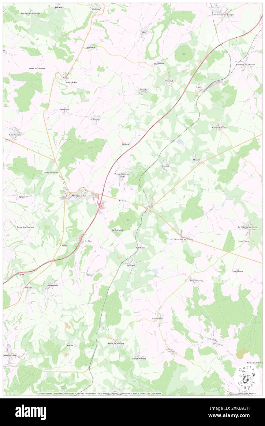 Val-de-Meuse, Haute-Marne, FR, Francia, Grand Est, N 47 59' 58'', N 5 29' 53'', MAP, Cartascapes Map pubblicata nel 2024. Esplora Cartascapes, una mappa che rivela i diversi paesaggi, culture ed ecosistemi della Terra. Viaggia attraverso il tempo e lo spazio, scoprendo l'interconnessione del passato, del presente e del futuro del nostro pianeta. Foto Stock