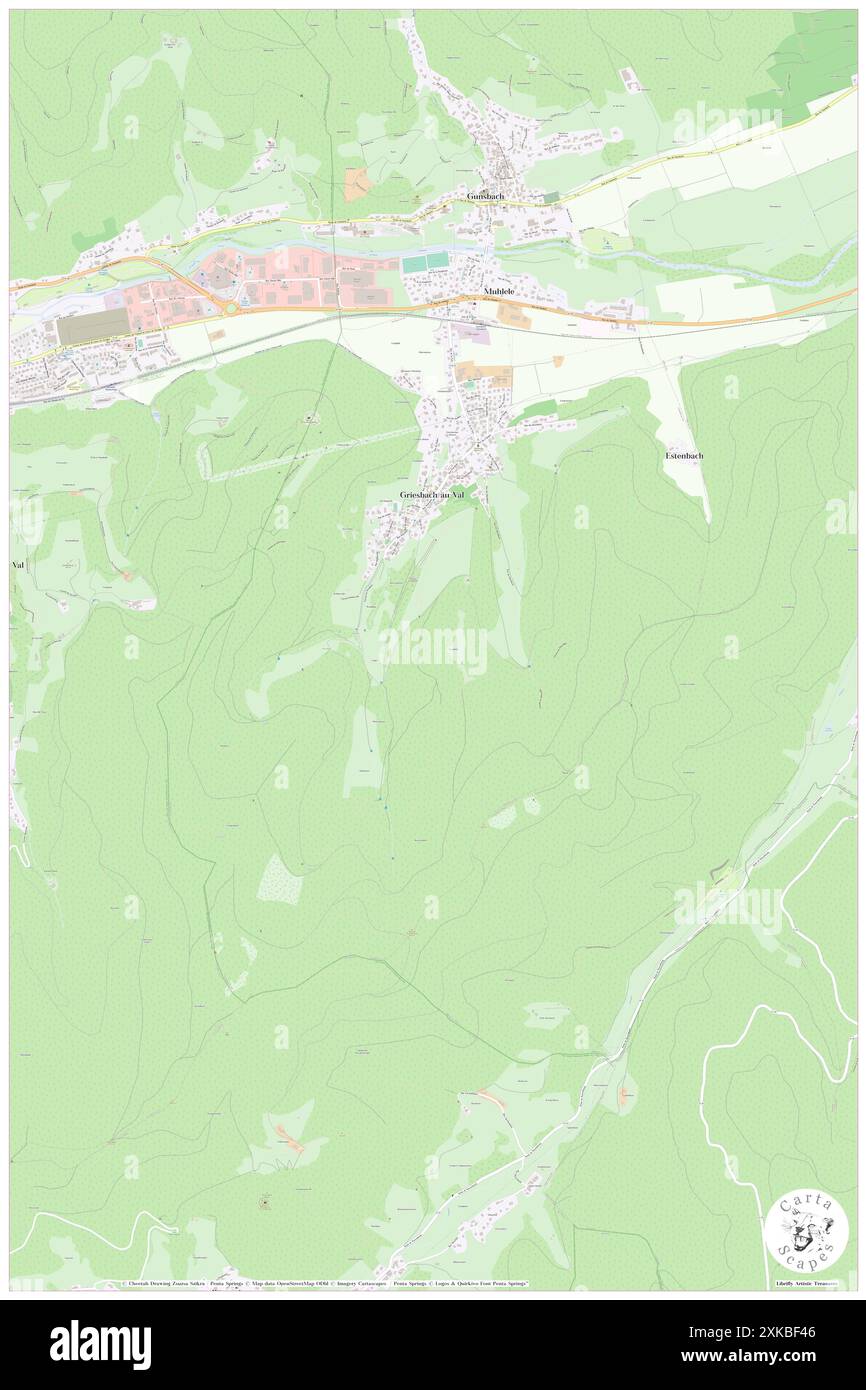 Griesbach-au-Val, Haut-Rhin, FR, Francia, Grand Est, N 48 2' 8'', N 7 10' 23'', MAP, Cartascapes Map pubblicata nel 2024. Esplora Cartascapes, una mappa che rivela i diversi paesaggi, culture ed ecosistemi della Terra. Viaggia attraverso il tempo e lo spazio, scoprendo l'interconnessione del passato, del presente e del futuro del nostro pianeta. Foto Stock