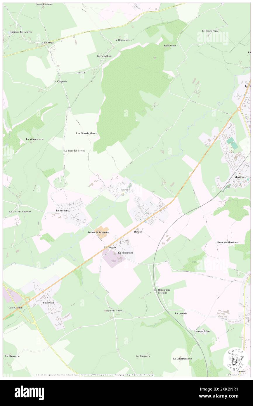 Sideville, Manche, FR, Francia, Normandia, N 49 35' 36'', S 1 41' 8'', MAP, Cartascapes Map pubblicata nel 2024. Esplora Cartascapes, una mappa che rivela i diversi paesaggi, culture ed ecosistemi della Terra. Viaggia attraverso il tempo e lo spazio, scoprendo l'interconnessione del passato, del presente e del futuro del nostro pianeta. Foto Stock