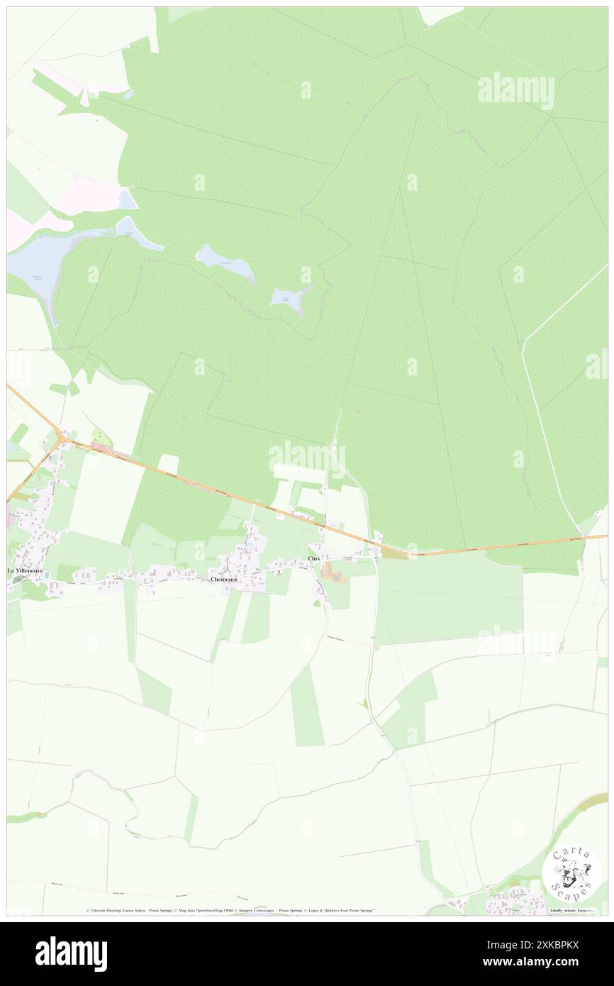 CLUX, Saône-et-Loire, FR, Francia, Bourgogne-Franca Contea, N 46 57' 27'', N 5 11' 26'', MAP, Cartascapes Map pubblicata nel 2024. Esplora Cartascapes, una mappa che rivela i diversi paesaggi, culture ed ecosistemi della Terra. Viaggia attraverso il tempo e lo spazio, scoprendo l'interconnessione del passato, del presente e del futuro del nostro pianeta. Foto Stock