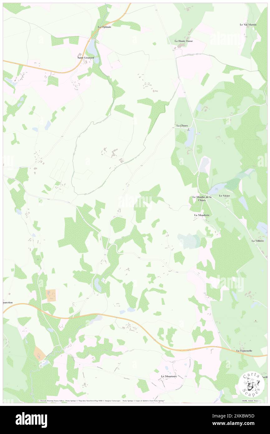 La Chaux, Orne, FR, Francia, Normandia, N 48 36' 37'', S 0 15' 28'', MAP, Cartascapes Map pubblicata nel 2024. Esplora Cartascapes, una mappa che rivela i diversi paesaggi, culture ed ecosistemi della Terra. Viaggia attraverso il tempo e lo spazio, scoprendo l'interconnessione del passato, del presente e del futuro del nostro pianeta. Foto Stock