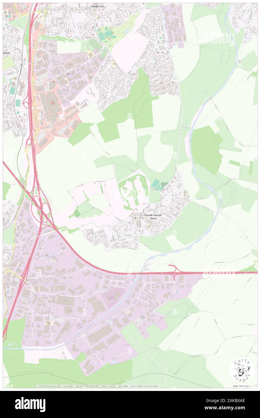 Fleville-devant-Nancy, Meurthe et Moselle, FR, Francia, Grand Est, N 48 37' 31'', N 6 12' 12'', MAP, Cartascapes Map pubblicata nel 2024. Esplora Cartascapes, una mappa che rivela i diversi paesaggi, culture ed ecosistemi della Terra. Viaggia attraverso il tempo e lo spazio, scoprendo l'interconnessione del passato, del presente e del futuro del nostro pianeta. Foto Stock