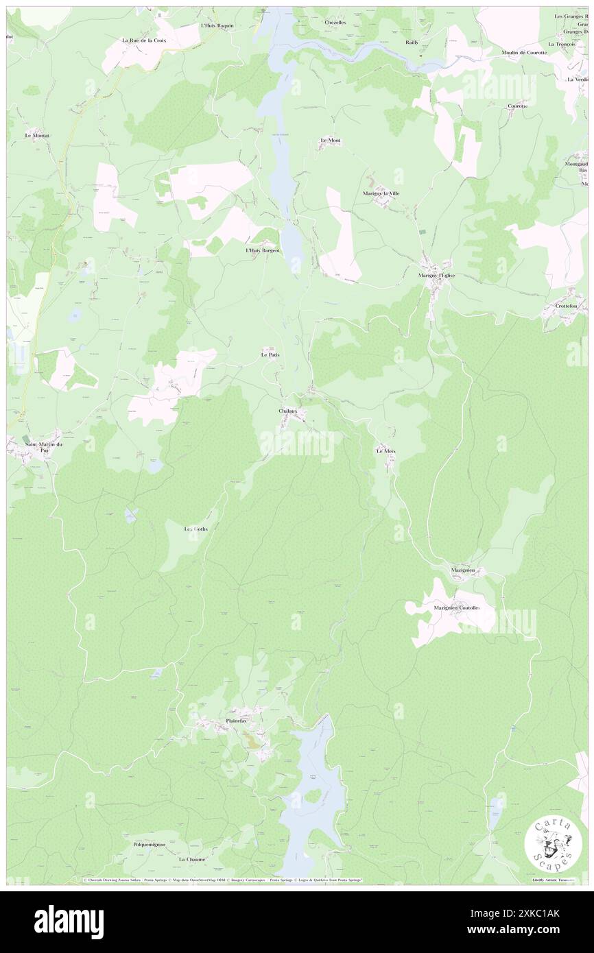 Chalaux, Nièvre, FR, Francia, Bourgogne-Franca Contea, N 47 20' 20'', N 3 54' 42'', MAP, Cartascapes Map pubblicata nel 2024. Esplora Cartascapes, una mappa che rivela i diversi paesaggi, culture ed ecosistemi della Terra. Viaggia attraverso il tempo e lo spazio, scoprendo l'interconnessione del passato, del presente e del futuro del nostro pianeta. Foto Stock