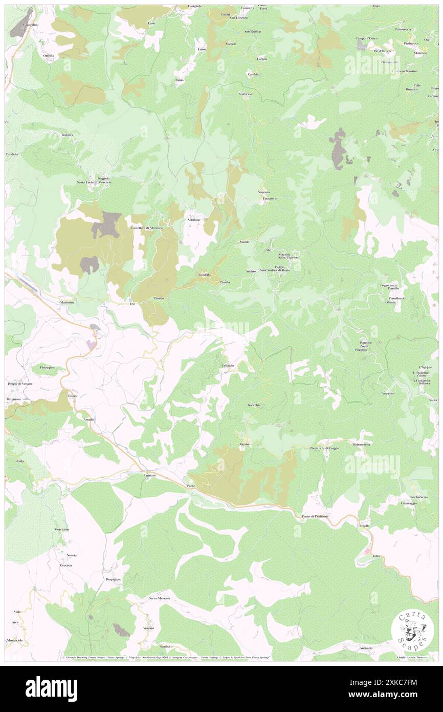 Sant'Andrea-di-Bozio, FR, Francia, Corsica, N 42 17' 0'', N 9 16' 57'', mappa, Cartascapes Mappa pubblicata nel 2024. Esplora Cartascapes, una mappa che rivela i diversi paesaggi, culture ed ecosistemi della Terra. Viaggia attraverso il tempo e lo spazio, scoprendo l'interconnessione del passato, del presente e del futuro del nostro pianeta. Foto Stock