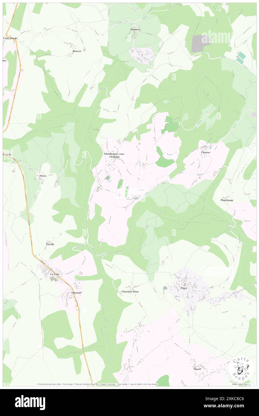 Menthonnex-sous-Clermont, alta Savoia, FR, Francia, Auvergne-Rhône-Alpes, N 45 57' 56'', N 5 56' 8'', MAP, Cartascapes Map pubblicata nel 2024. Esplora Cartascapes, una mappa che rivela i diversi paesaggi, culture ed ecosistemi della Terra. Viaggia attraverso il tempo e lo spazio, scoprendo l'interconnessione del passato, del presente e del futuro del nostro pianeta. Foto Stock