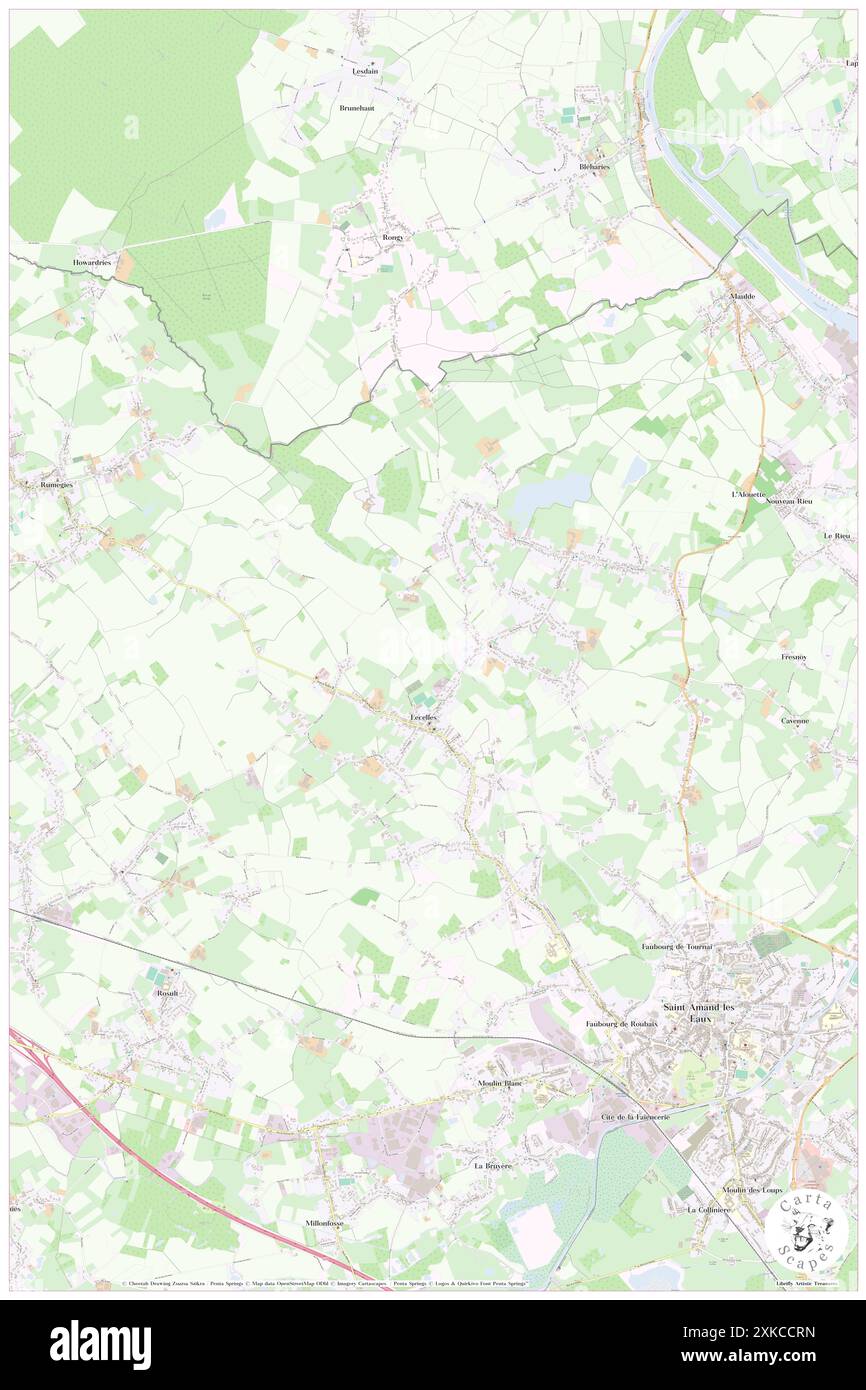 Lecelles, Nord, FR, Francia, Hauts-de-France, N 50 28' 14'', N 3 23' 39'', MAP, Cartascapes Map pubblicata nel 2024. Esplora Cartascapes, una mappa che rivela i diversi paesaggi, culture ed ecosistemi della Terra. Viaggia attraverso il tempo e lo spazio, scoprendo l'interconnessione del passato, del presente e del futuro del nostro pianeta. Foto Stock