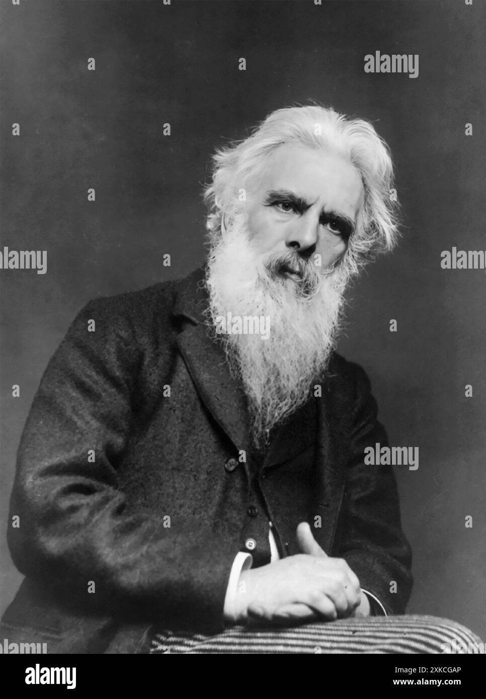 Eadweard Muybridge. Ritratto del fotografo inglese Eadweard Muybridge (1830-1904, nato Edward James Muggeridge) di Frances Benjamin Johnston, c. 1890-1910 Foto Stock
