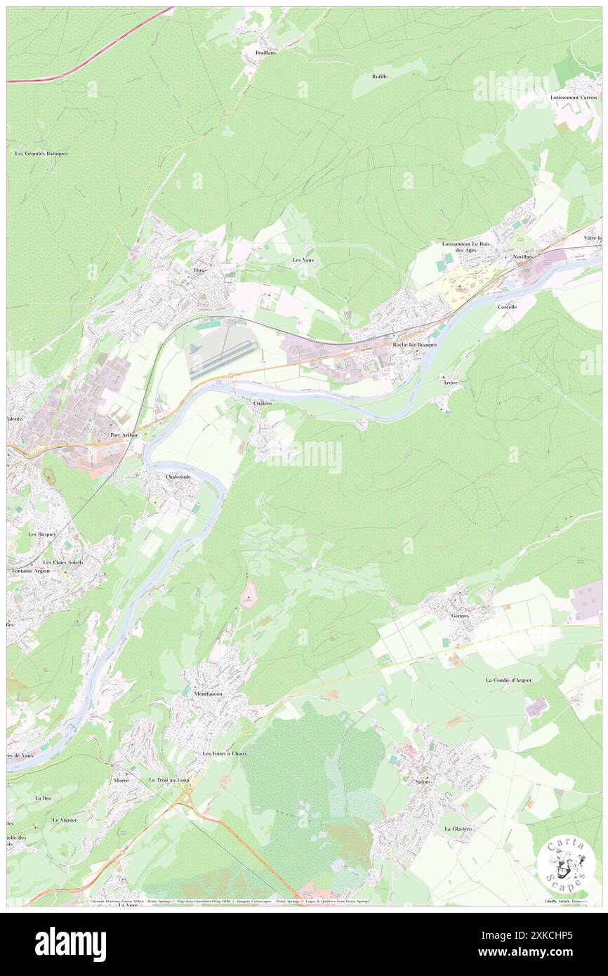 Chaleze, Doubs, FR, Francia, Bourgogne-Franca Contea, N 47 16' 0'', N 6 5' 18'', MAP, Cartascapes Map pubblicata nel 2024. Esplora Cartascapes, una mappa che rivela i diversi paesaggi, culture ed ecosistemi della Terra. Viaggia attraverso il tempo e lo spazio, scoprendo l'interconnessione del passato, del presente e del futuro del nostro pianeta. Foto Stock