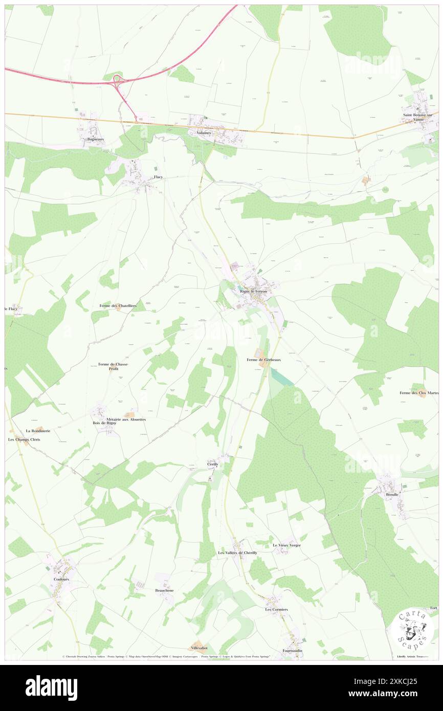 Rigny-le-Ferron, Aube, FR, Francia, Grand Est, N 48 12' 30'', N 3 37' 54'', MAP, Cartascapes Map pubblicata nel 2024. Esplora Cartascapes, una mappa che rivela i diversi paesaggi, culture ed ecosistemi della Terra. Viaggia attraverso il tempo e lo spazio, scoprendo l'interconnessione del passato, del presente e del futuro del nostro pianeta. Foto Stock