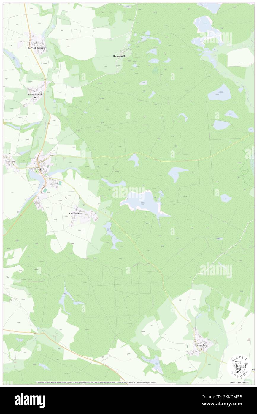 Le Chatelier, Marne, FR, Francia, Grand Est, N 48 56' 15'', N 4 54' 14'', MAP, Cartascapes Map pubblicata nel 2024. Esplora Cartascapes, una mappa che rivela i diversi paesaggi, culture ed ecosistemi della Terra. Viaggia attraverso il tempo e lo spazio, scoprendo l'interconnessione del passato, del presente e del futuro del nostro pianeta. Foto Stock