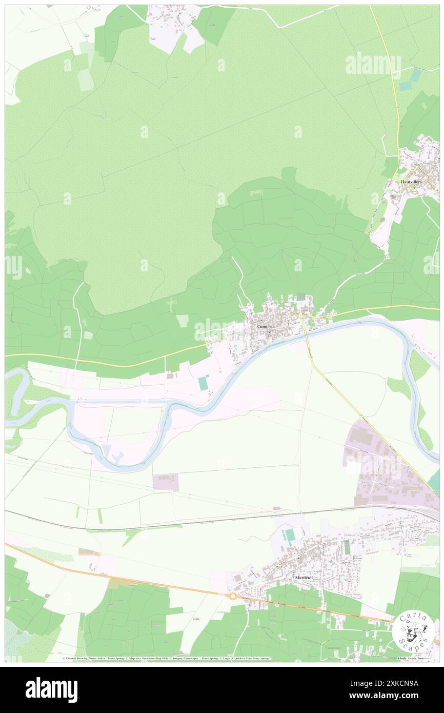 Cumieres, Marne, FR, Francia, Grand Est, N 49 4' 19'', N 3 55' 36'', MAP, Cartascapes Map pubblicata nel 2024. Esplora Cartascapes, una mappa che rivela i diversi paesaggi, culture ed ecosistemi della Terra. Viaggia attraverso il tempo e lo spazio, scoprendo l'interconnessione del passato, del presente e del futuro del nostro pianeta. Foto Stock