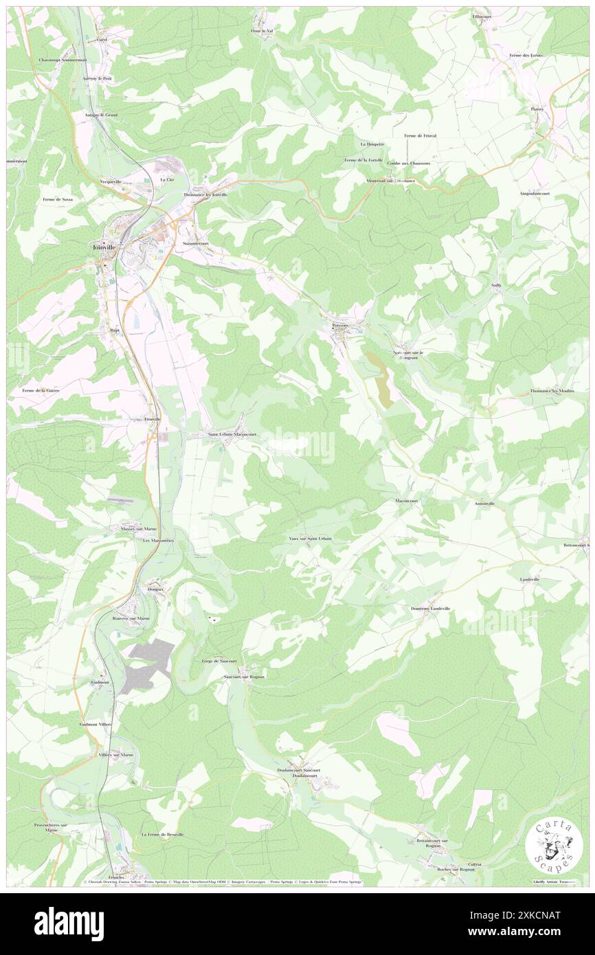 Saint-Urbain-Maconcourt, Haute-Marne, FR, Francia, Grand Est, N 48 24' 0'', N 5 10' 58'', MAP, Cartascapes Map pubblicata nel 2024. Esplora Cartascapes, una mappa che rivela i diversi paesaggi, culture ed ecosistemi della Terra. Viaggia attraverso il tempo e lo spazio, scoprendo l'interconnessione del passato, del presente e del futuro del nostro pianeta. Foto Stock