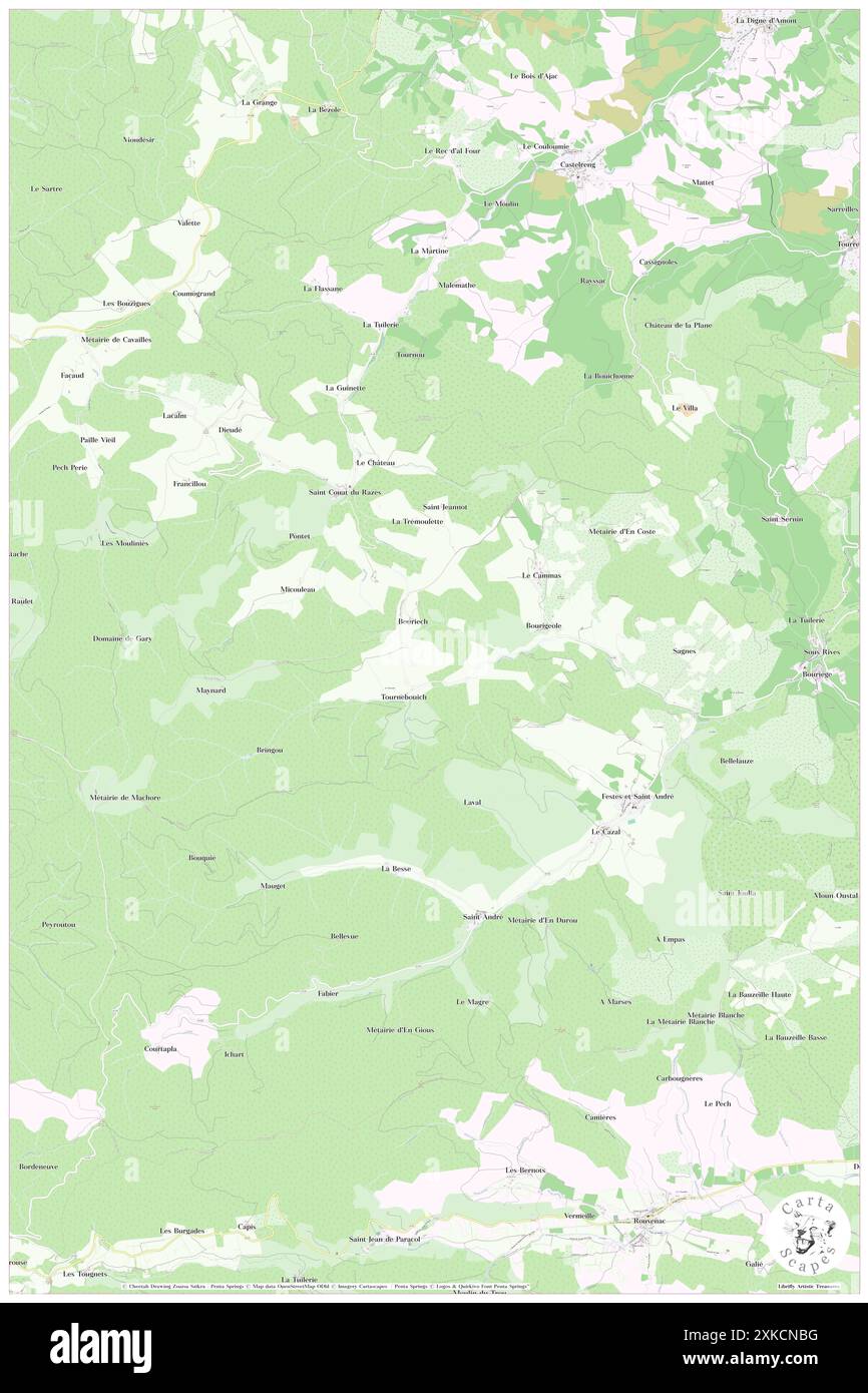 Bourigeole, Aude, FR, Francia, Occitanie, N 42 59' 17'', N 2 8' 0'', MAP, Cartascapes Map pubblicata nel 2024. Esplora Cartascapes, una mappa che rivela i diversi paesaggi, culture ed ecosistemi della Terra. Viaggia attraverso il tempo e lo spazio, scoprendo l'interconnessione del passato, del presente e del futuro del nostro pianeta. Foto Stock