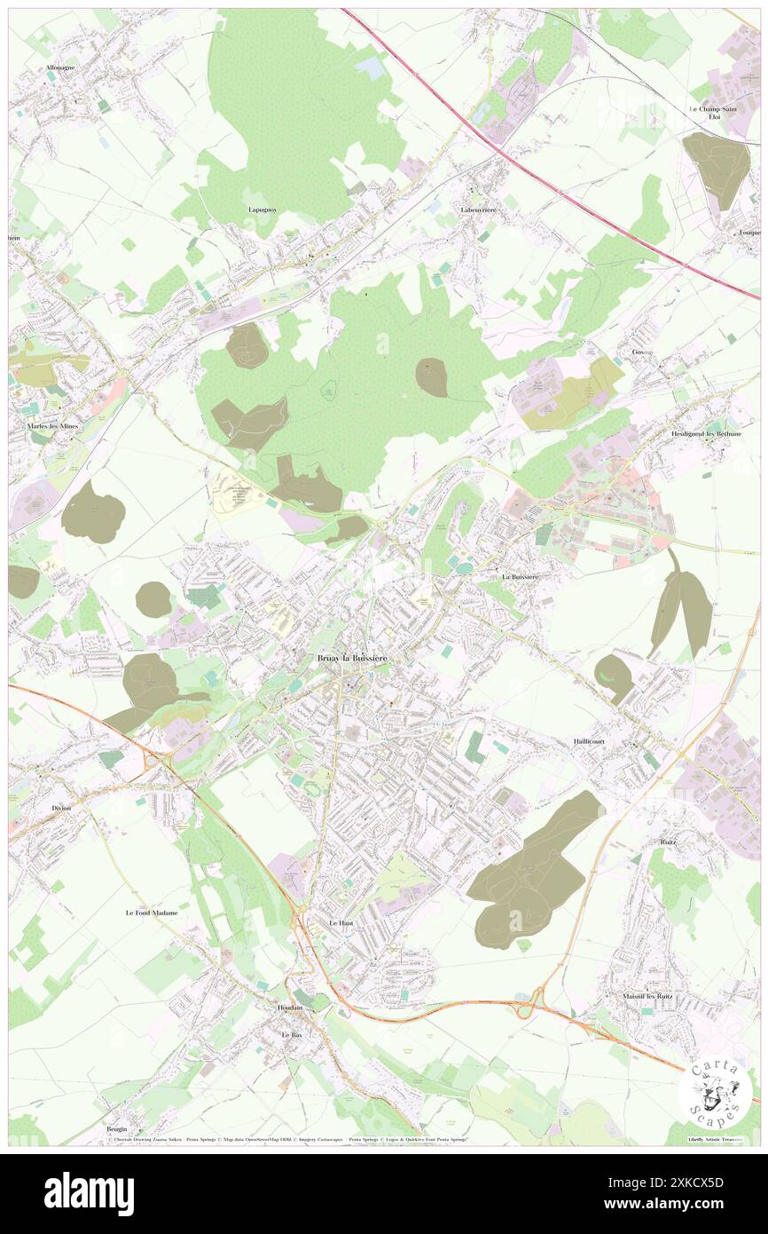 Bruay-la-Buissiere, Pas-de-Calais, FR, Francia, Hauts-de-France, N 50 28' 51'', N 2 32' 55'', MAP, Cartascapes Map pubblicata nel 2024. Esplora Cartascapes, una mappa che rivela i diversi paesaggi, culture ed ecosistemi della Terra. Viaggia attraverso il tempo e lo spazio, scoprendo l'interconnessione del passato, del presente e del futuro del nostro pianeta. Foto Stock