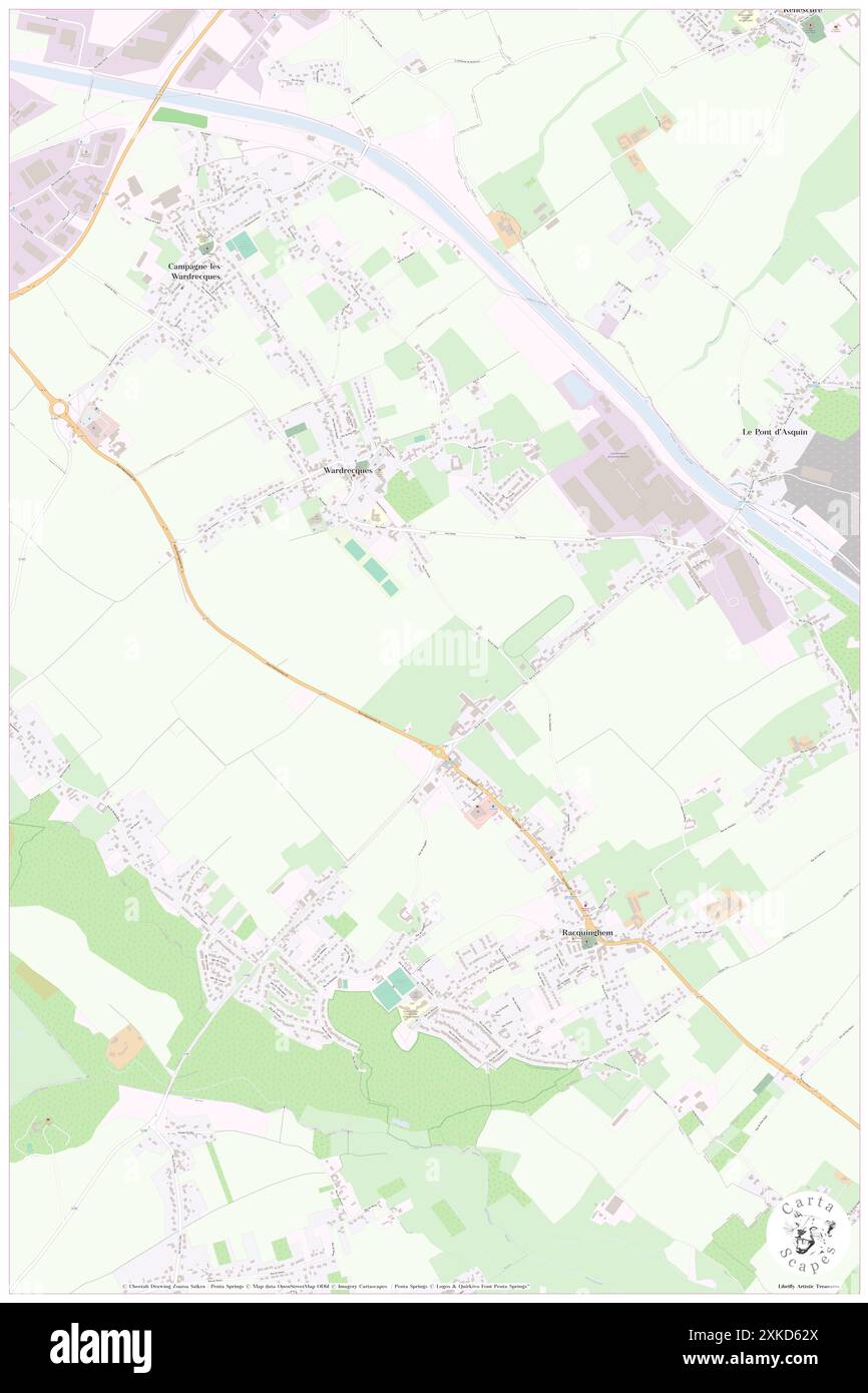 Wardrecques, Pas-de-Calais, FR, Francia, Hauts-de-France, N 50 42' 37'', N 2 20' 39'', MAP, Cartascapes Map pubblicata nel 2024. Esplora Cartascapes, una mappa che rivela i diversi paesaggi, culture ed ecosistemi della Terra. Viaggia attraverso il tempo e lo spazio, scoprendo l'interconnessione del passato, del presente e del futuro del nostro pianeta. Foto Stock