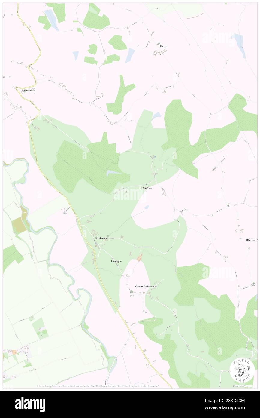 Semboues, Gers, FR, Francia, Occitanie, N 43 27' 37'', N 0 9' 52'', MAP, Cartascapes Map pubblicata nel 2024. Esplora Cartascapes, una mappa che rivela i diversi paesaggi, culture ed ecosistemi della Terra. Viaggia attraverso il tempo e lo spazio, scoprendo l'interconnessione del passato, del presente e del futuro del nostro pianeta. Foto Stock