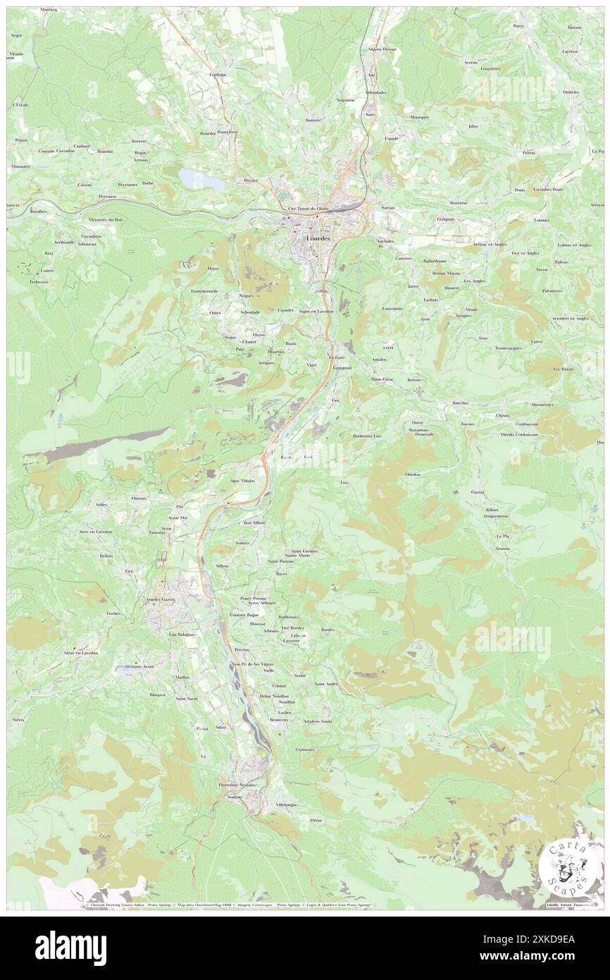 Geu, Hautes-Pyrénées, FR, Francia, Occitanie, N 43 2' 23''', S 0 3' 0''', MAP, Cartascapes Map pubblicata nel 2024. Esplora Cartascapes, una mappa che rivela i diversi paesaggi, culture ed ecosistemi della Terra. Viaggia attraverso il tempo e lo spazio, scoprendo l'interconnessione del passato, del presente e del futuro del nostro pianeta. Foto Stock