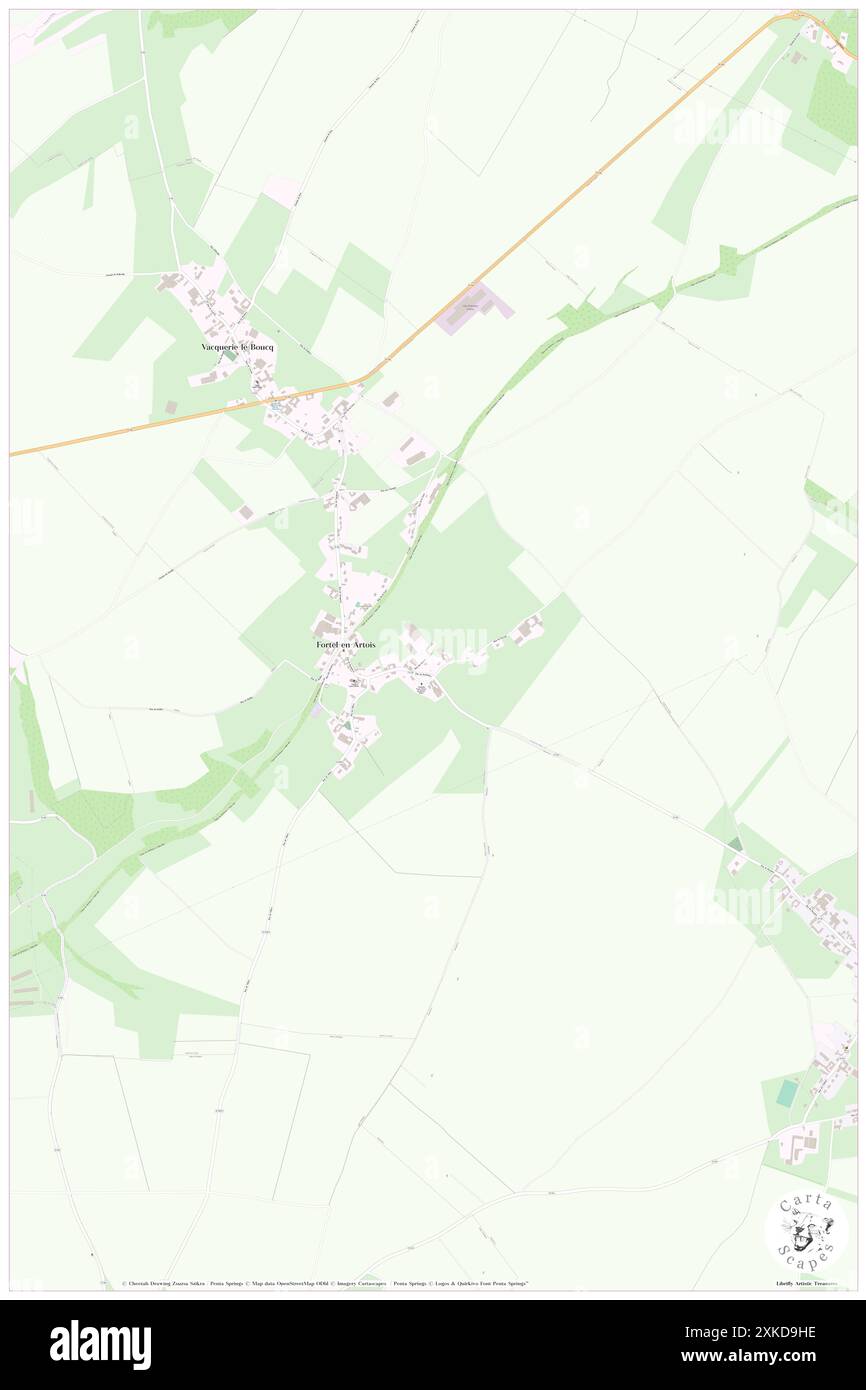 Fortel-en-Artois, Pas-de-Calais, FR, Francia, Hauts-de-France, N 50 15' 27'', N 2 13' 36'', MAP, Cartascapes Map pubblicata nel 2024. Esplora Cartascapes, una mappa che rivela i diversi paesaggi, culture ed ecosistemi della Terra. Viaggia attraverso il tempo e lo spazio, scoprendo l'interconnessione del passato, del presente e del futuro del nostro pianeta. Foto Stock