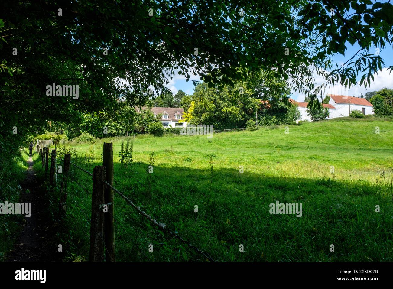 Ohain un villaggio nel comune di Lasne | Ophain Village de l'entité de Lasne Foto Stock