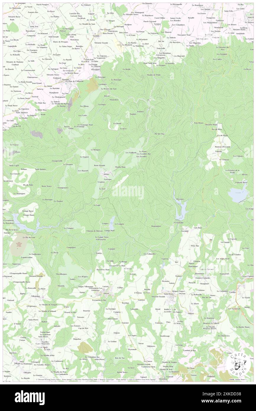 Arfons, Tarn, FR, Francia, Occitanie, N 43 25' 46'', N 2 10' 4'', MAP, Cartascapes Map pubblicata nel 2024. Esplora Cartascapes, una mappa che rivela i diversi paesaggi, culture ed ecosistemi della Terra. Viaggia attraverso il tempo e lo spazio, scoprendo l'interconnessione del passato, del presente e del futuro del nostro pianeta. Foto Stock