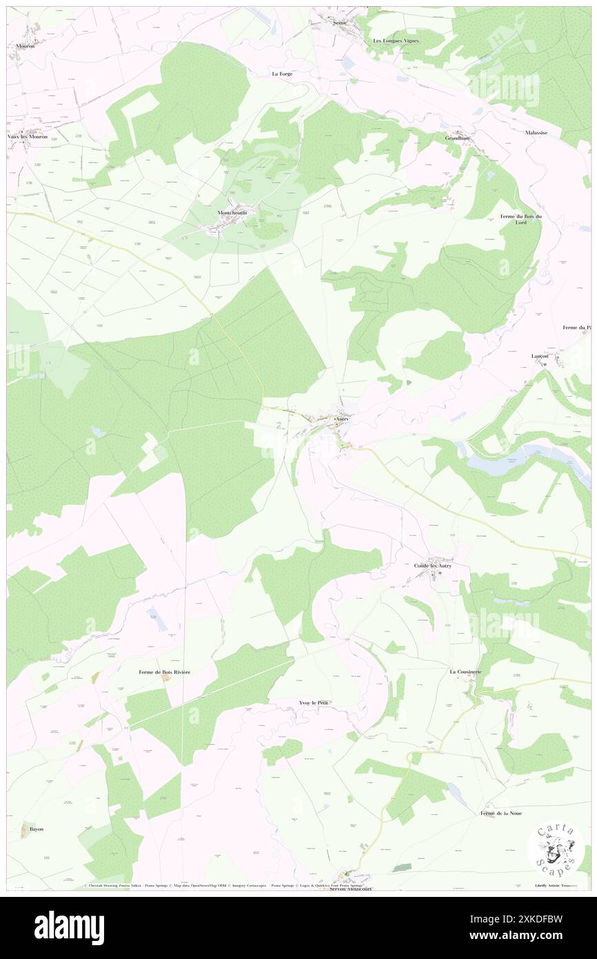 Autry, Ardenne, FR, Francia, Grand Est, N 49 16' 5'', N 4 50' 13'', MAP, Cartascapes Map pubblicata nel 2024. Esplora Cartascapes, una mappa che rivela i diversi paesaggi, culture ed ecosistemi della Terra. Viaggia attraverso il tempo e lo spazio, scoprendo l'interconnessione del passato, del presente e del futuro del nostro pianeta. Foto Stock