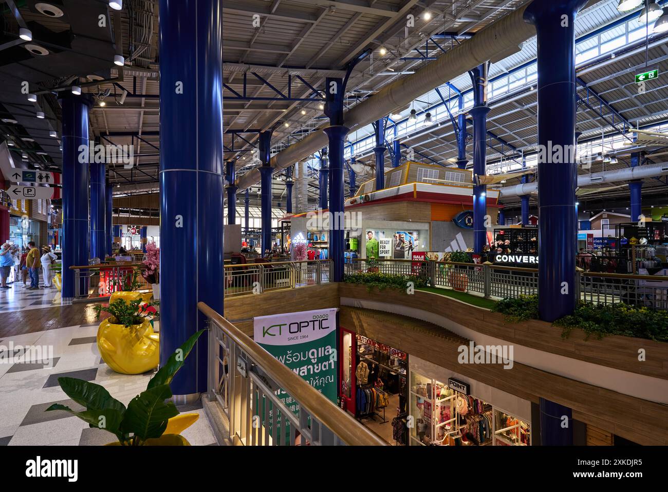 Centro commerciale ispirato a Marina a Pattaya, Thailandia Foto Stock