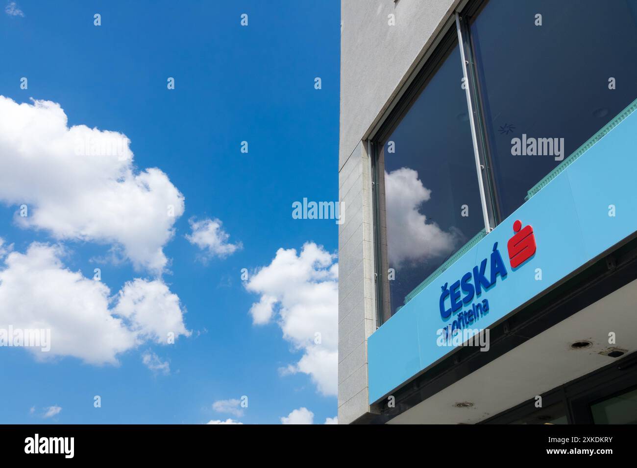 Ceska Sporitelna Logo Brand, ERSTE Group Bank Repubblica Ceca Europa Foto Stock