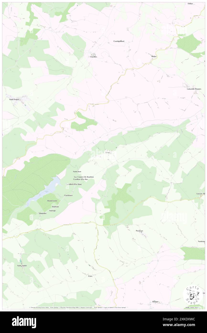 Fabas, Ariège, FR, Francia, Occitanie, N 43 6' 29'', N 1 6' 20'', MAP, Cartascapes Map pubblicata nel 2024. Esplora Cartascapes, una mappa che rivela i diversi paesaggi, culture ed ecosistemi della Terra. Viaggia attraverso il tempo e lo spazio, scoprendo l'interconnessione del passato, del presente e del futuro del nostro pianeta. Foto Stock