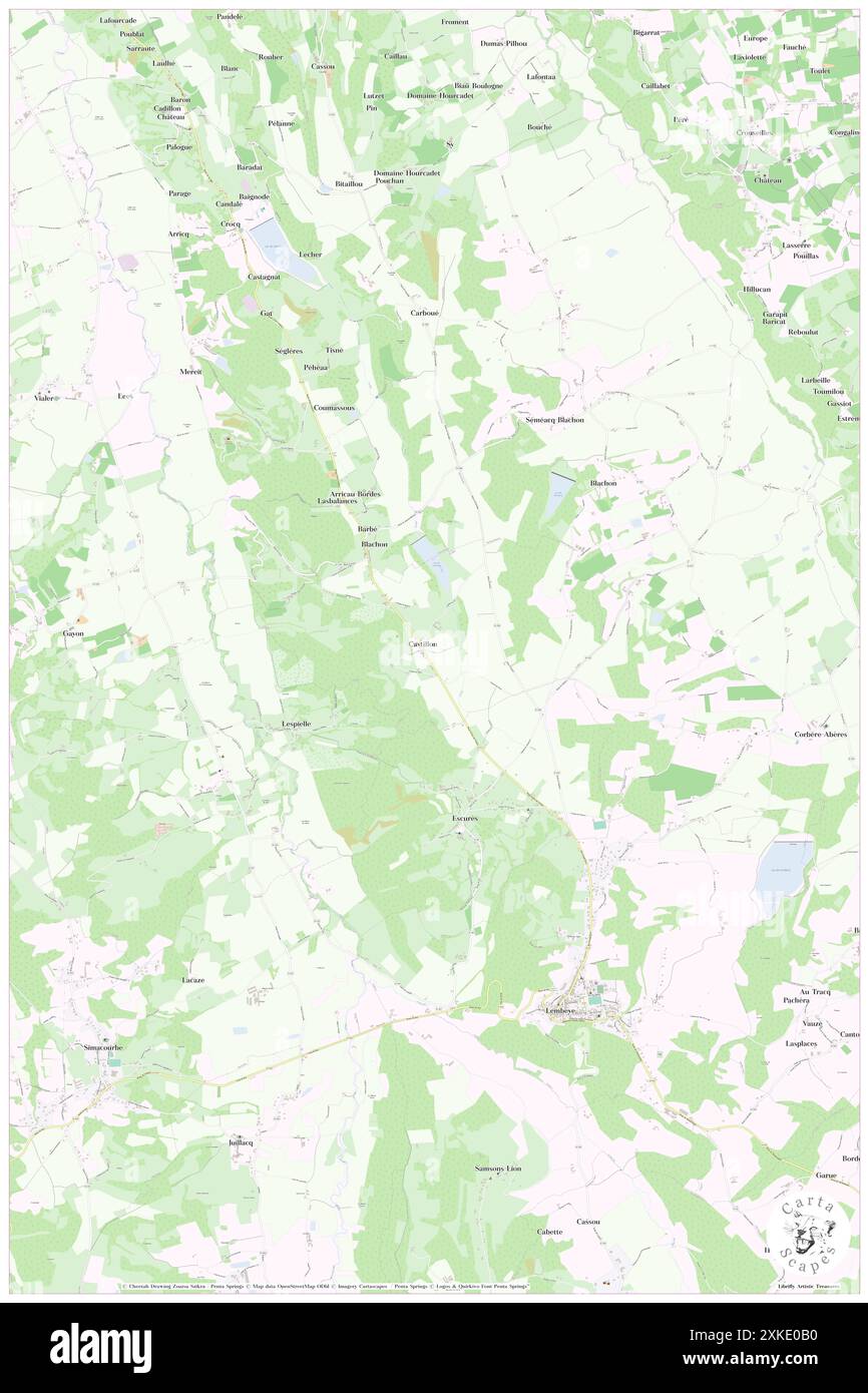 Castillon (Canton de Lembeye), Pyrénées-Atlantiques, FR, Francia, Nouvelle-Aquitaine, N 43 28' 47'', S 0 7' 37'', MAP, Cartascapes Map pubblicata nel 2024. Esplora Cartascapes, una mappa che rivela i diversi paesaggi, culture ed ecosistemi della Terra. Viaggia attraverso il tempo e lo spazio, scoprendo l'interconnessione del passato, del presente e del futuro del nostro pianeta. Foto Stock