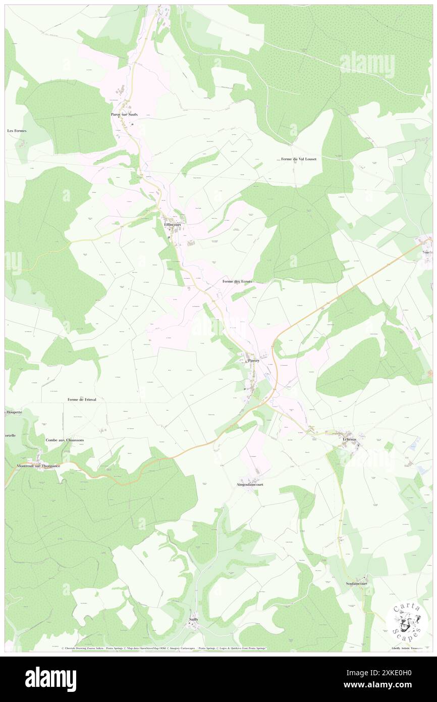 Pansey, Haute-Marne, FR, Francia, Grand Est, N 48 28' 15''', N 5 17' 14'', MAP, Cartascapes Map pubblicata nel 2024. Esplora Cartascapes, una mappa che rivela i diversi paesaggi, culture ed ecosistemi della Terra. Viaggia attraverso il tempo e lo spazio, scoprendo l'interconnessione del passato, del presente e del futuro del nostro pianeta. Foto Stock