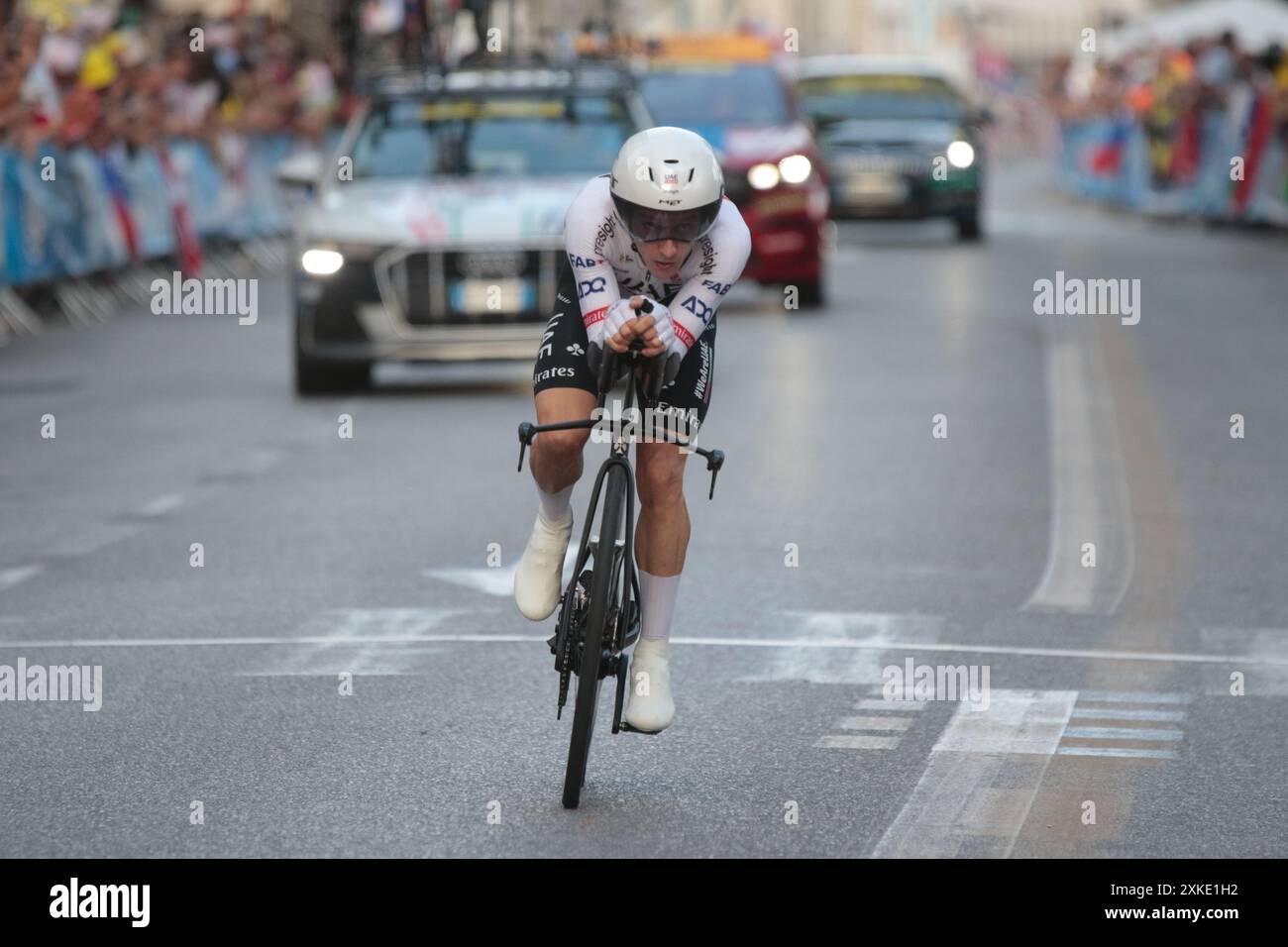 Joao Almeida Portugal UAE Team Emirates Time Trial Nizza Tour de France 2024 Foto Stock