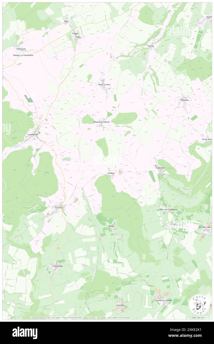 Commune de Dommarie-Eulmont, FR, Francia, Grand Est, N 48 25' 9'', N 6 1' 51'', mappa, Cartascapes Mappa pubblicata nel 2024. Esplora Cartascapes, una mappa che rivela i diversi paesaggi, culture ed ecosistemi della Terra. Viaggia attraverso il tempo e lo spazio, scoprendo l'interconnessione del passato, del presente e del futuro del nostro pianeta. Foto Stock