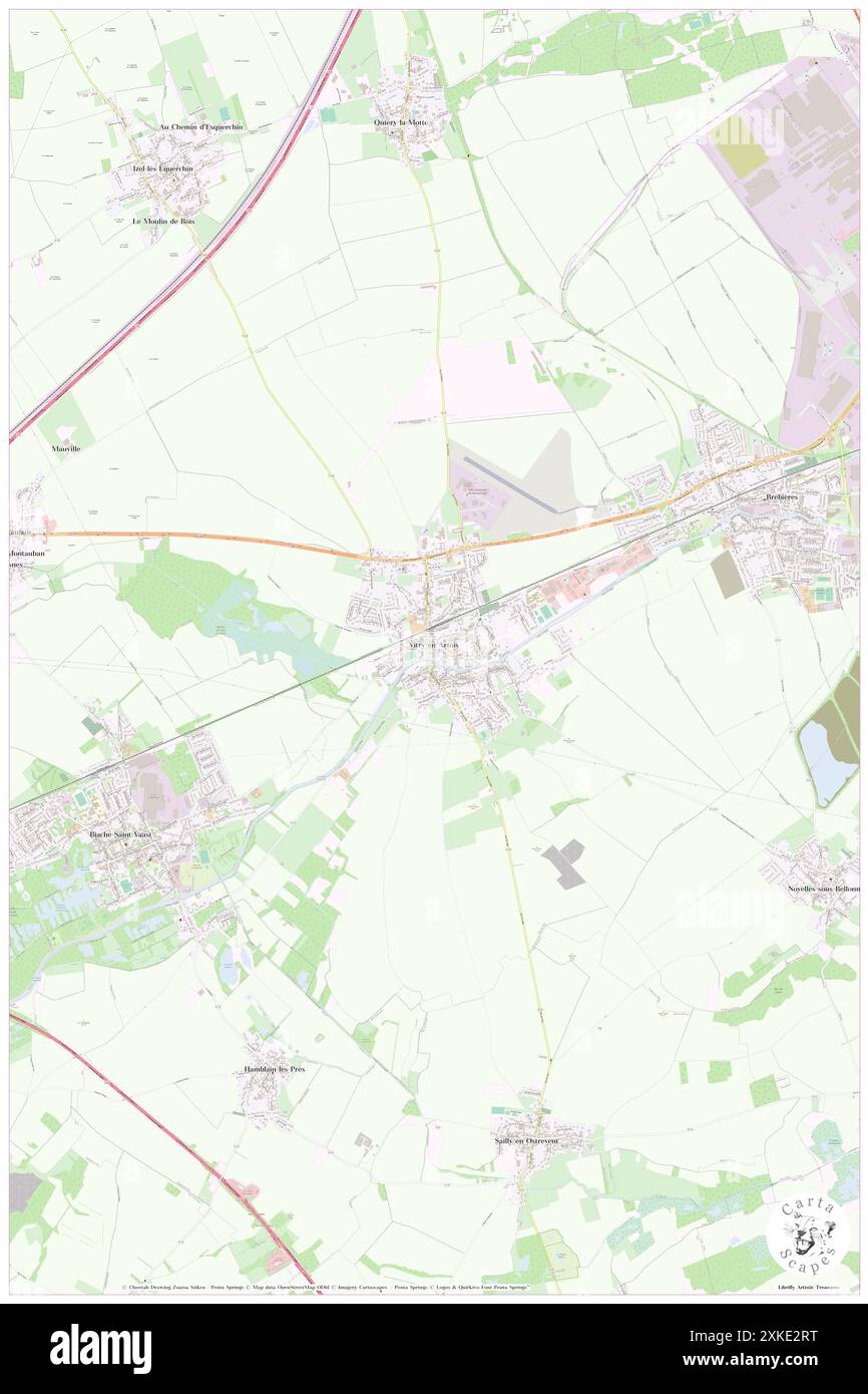 Vitry-en-Artois, Pas-de-Calais, FR, Francia, Hauts-de-France, N 50 19' 32'', N 2 58' 59'', MAP, Cartascapes Map pubblicata nel 2024. Esplora Cartascapes, una mappa che rivela i diversi paesaggi, culture ed ecosistemi della Terra. Viaggia attraverso il tempo e lo spazio, scoprendo l'interconnessione del passato, del presente e del futuro del nostro pianeta. Foto Stock