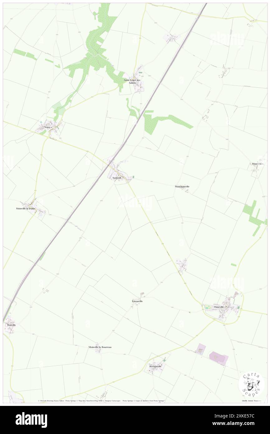 Santeuil, Val d'Oise, FR, Francia, Île-de-France, N 49 7' 32'', N 1 57' 5'', MAP, Cartascapes Map pubblicata nel 2024. Esplora Cartascapes, una mappa che rivela i diversi paesaggi, culture ed ecosistemi della Terra. Viaggia attraverso il tempo e lo spazio, scoprendo l'interconnessione del passato, del presente e del futuro del nostro pianeta. Foto Stock