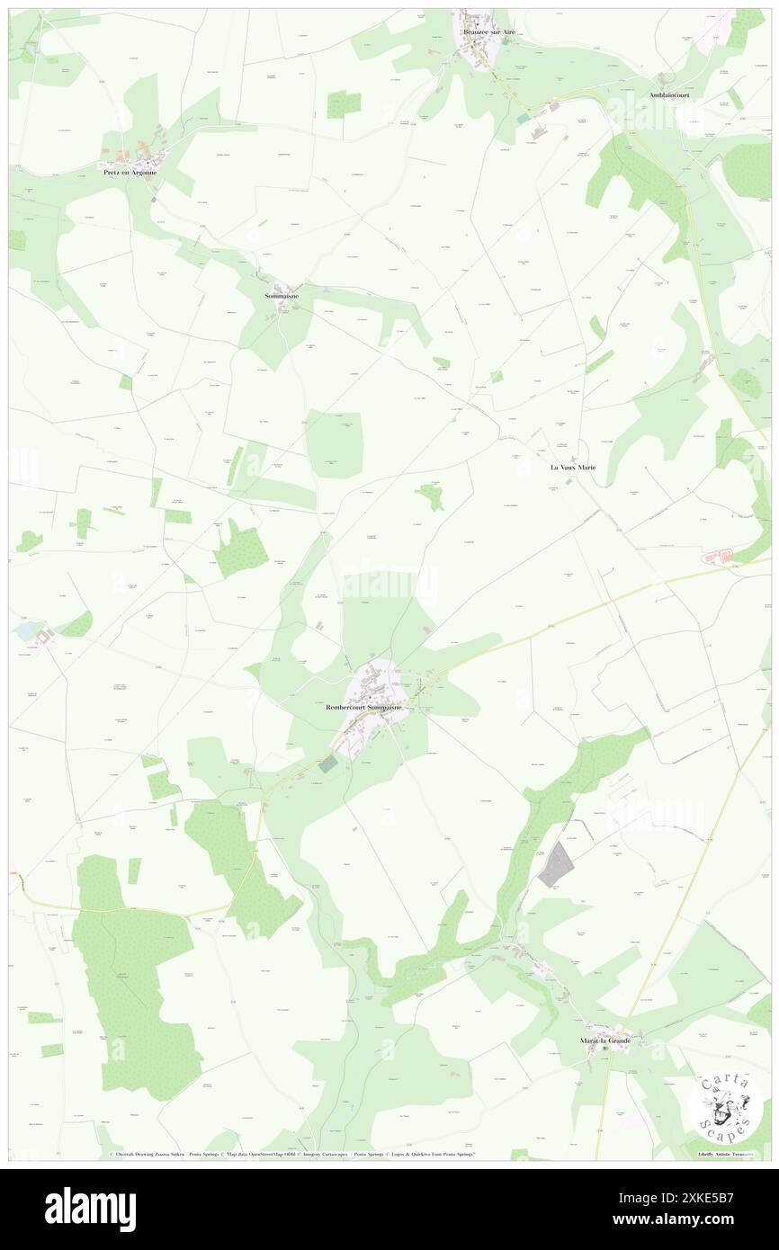 Rembercourt-Sommaisne, Mosa, FR, Francia, Grand Est, N 48 54' 37'', N 5 10' 45'', MAP, Cartascapes Map pubblicata nel 2024. Esplora Cartascapes, una mappa che rivela i diversi paesaggi, culture ed ecosistemi della Terra. Viaggia attraverso il tempo e lo spazio, scoprendo l'interconnessione del passato, del presente e del futuro del nostro pianeta. Foto Stock