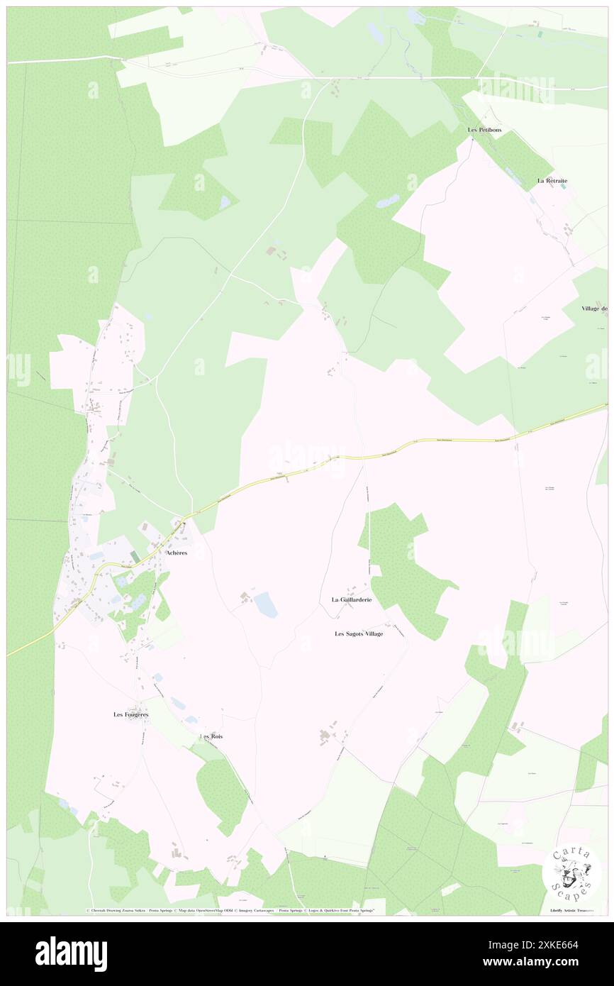 Acheres, Cher, FR, Francia, Centro, N 47 16' 41'', N 2 26' 54'', MAP, Cartascapes Map pubblicata nel 2024. Esplora Cartascapes, una mappa che rivela i diversi paesaggi, culture ed ecosistemi della Terra. Viaggia attraverso il tempo e lo spazio, scoprendo l'interconnessione del passato, del presente e del futuro del nostro pianeta. Foto Stock