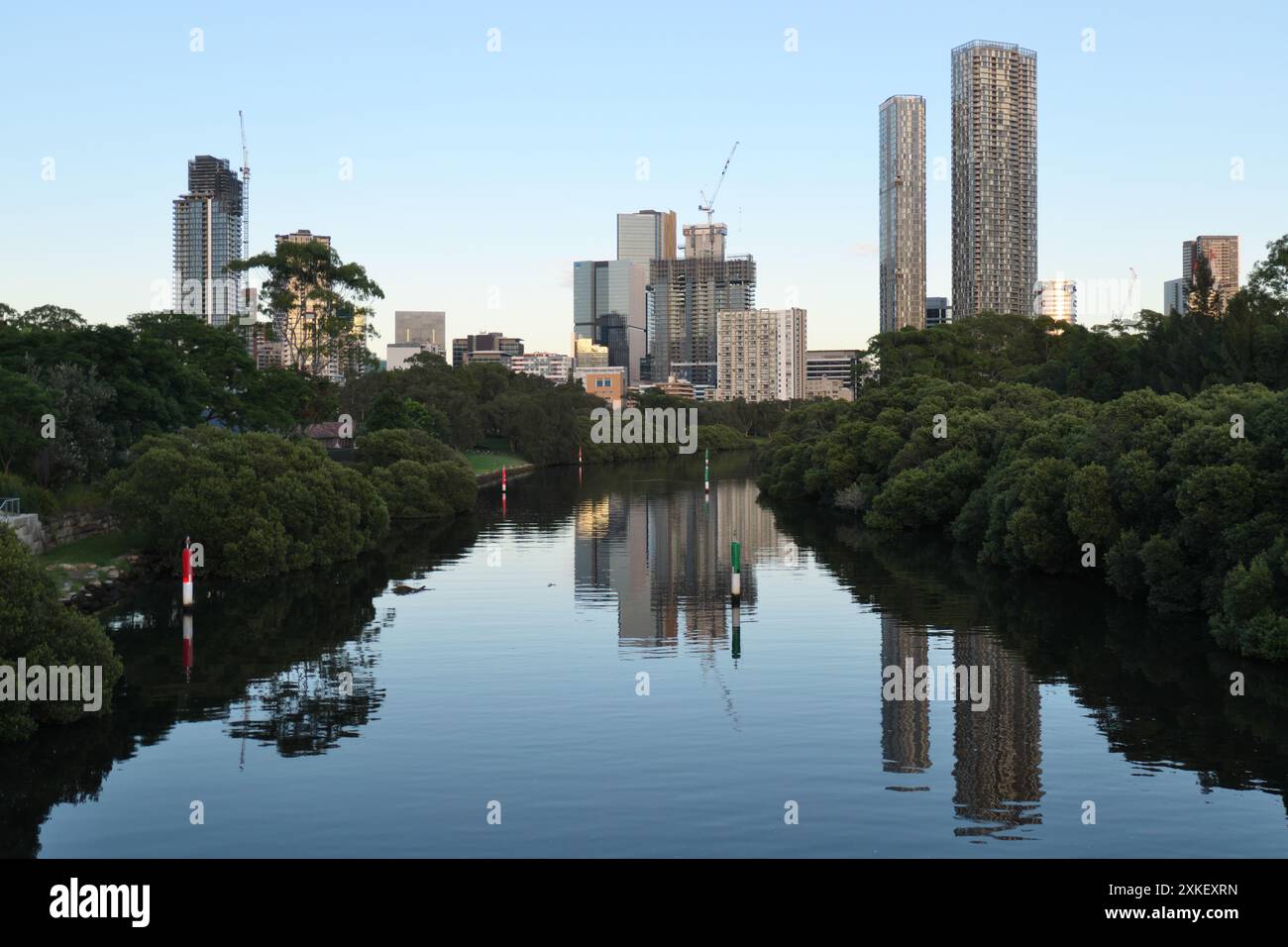 Alfred Street Bridge, Parramatta, Australia Foto Stock