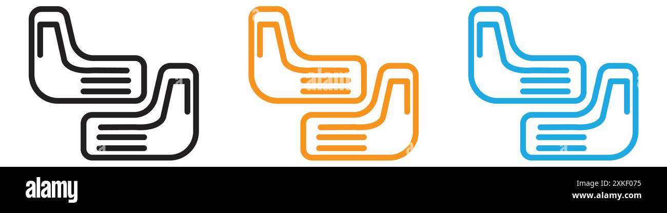 Logo vettoriale con icona del paraspruzzi dell'auto, collezione o gruppo pacchetto Illustrazione Vettoriale