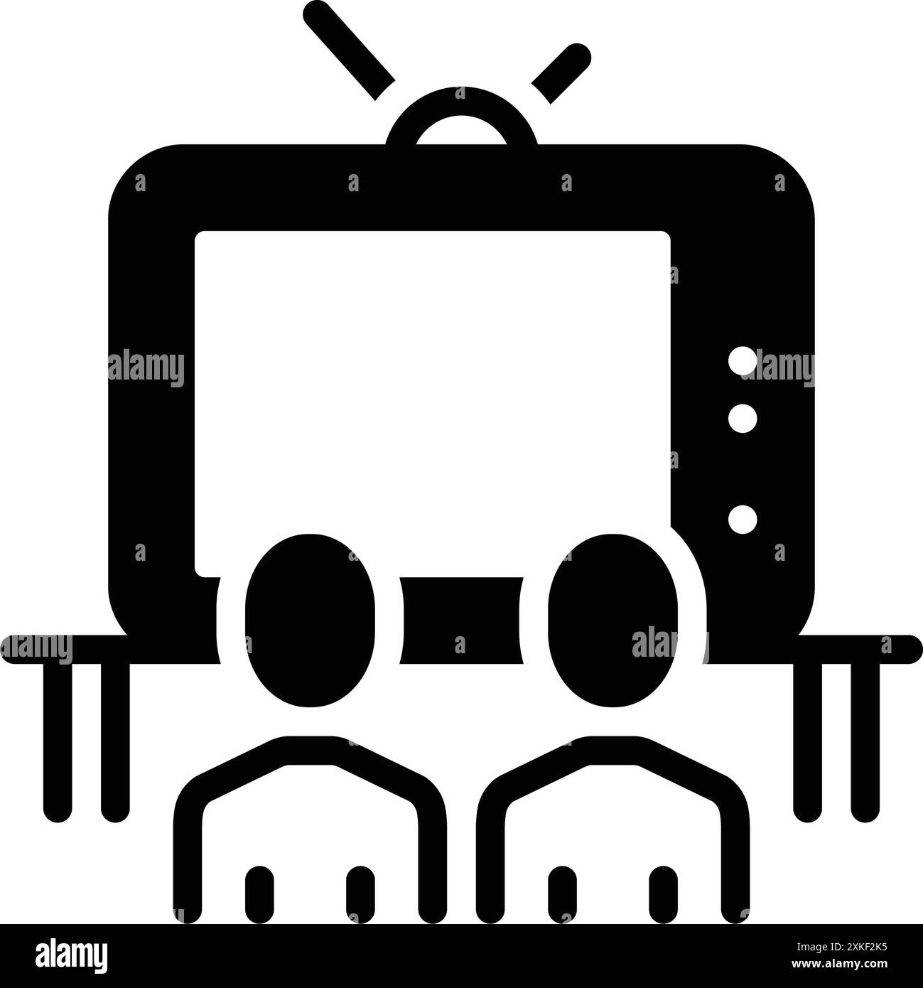Icona per guardare, film Illustrazione Vettoriale