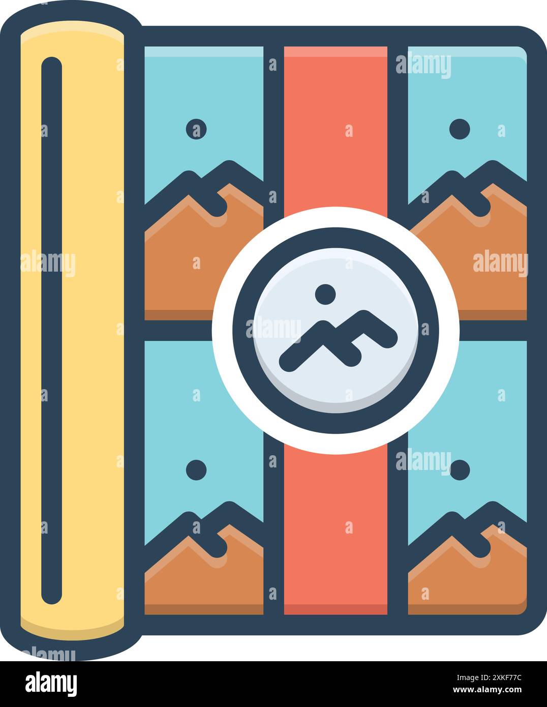 Icona per album fotografico, foto Illustrazione Vettoriale