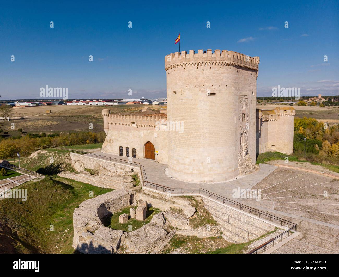 Castello di Arévalo, noto come Castello del Zúñiga, XV secolo, Arévalo, provincia di Ávila, Spagna. Foto Stock