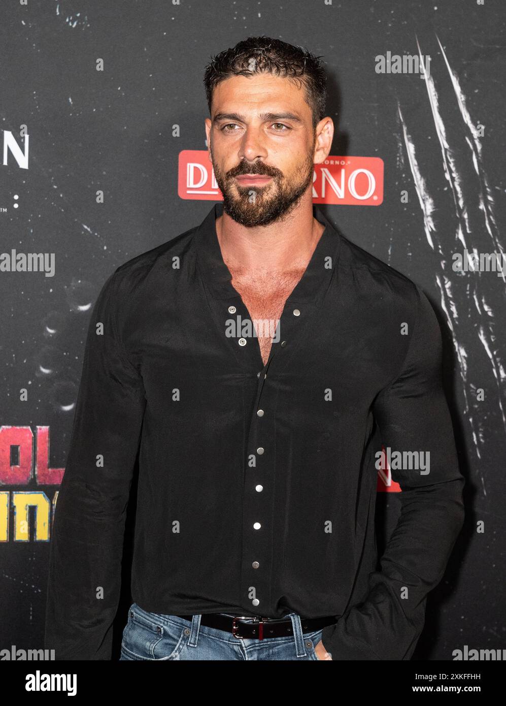 New York, Stati Uniti. 22 luglio 2024. Michele Morrone partecipa alla prima mondiale "Deadpool & Wolverine" dei Marvel Studios al David H. Koch Theater di New York il 22 luglio 2024. (Foto di Lev Radin/Sipa USA) credito: SIPA USA/Alamy Live News Foto Stock