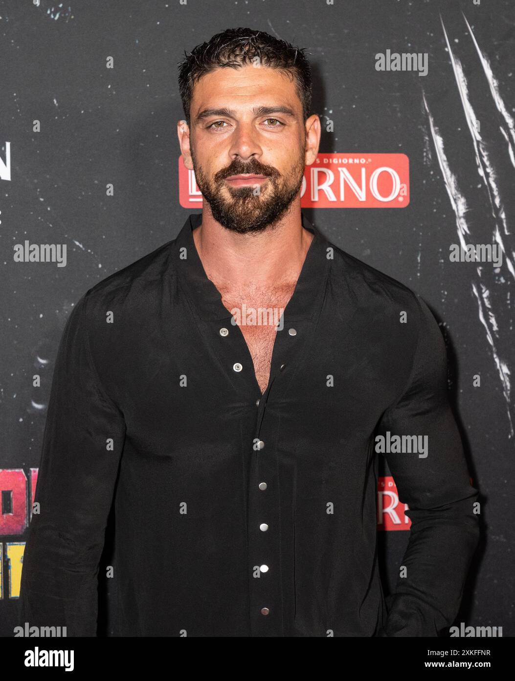 New York, Stati Uniti. 22 luglio 2024. Michele Morrone partecipa alla prima mondiale "Deadpool & Wolverine" dei Marvel Studios al David H. Koch Theater di New York il 22 luglio 2024. (Foto di Lev Radin/Sipa USA) credito: SIPA USA/Alamy Live News Foto Stock