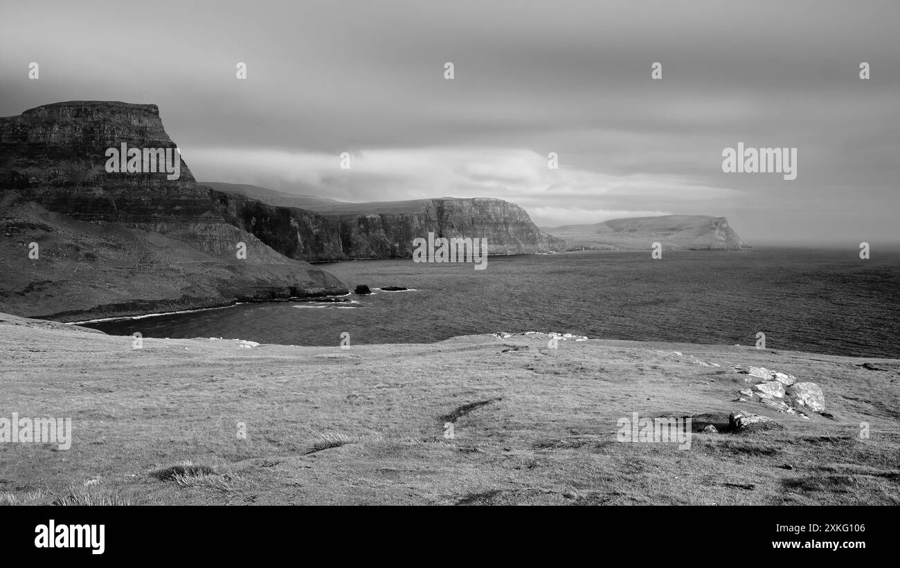 A View from Nest Point B&W Foto Stock