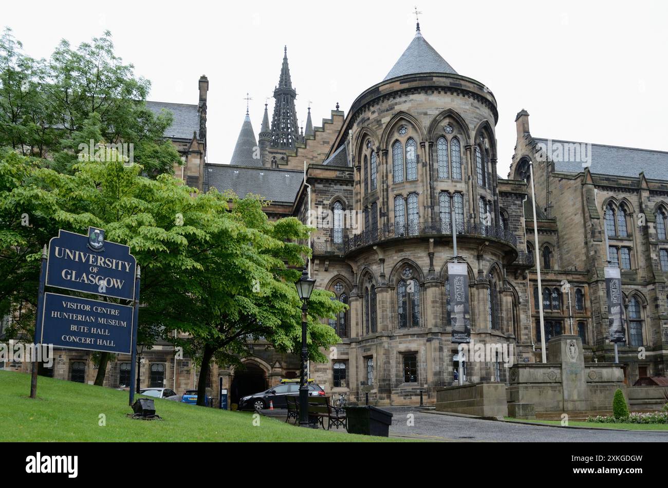 Università di Glasgow, Scozia, Regno Unito, Europa Foto Stock