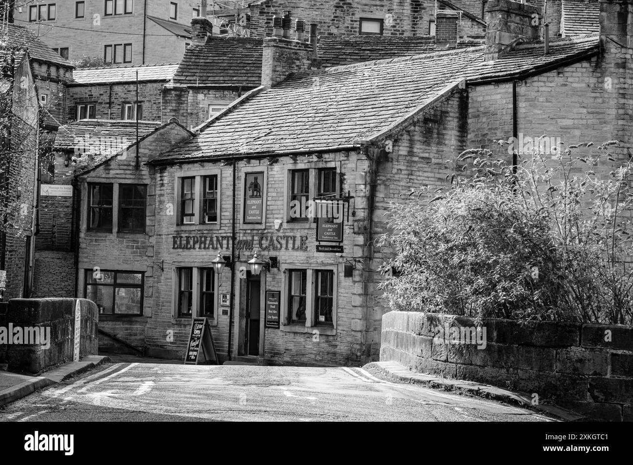 Holmfirth è una città del Metropolitan Borough di Kirklees, West Yorkshire, Inghilterra. Foto Stock