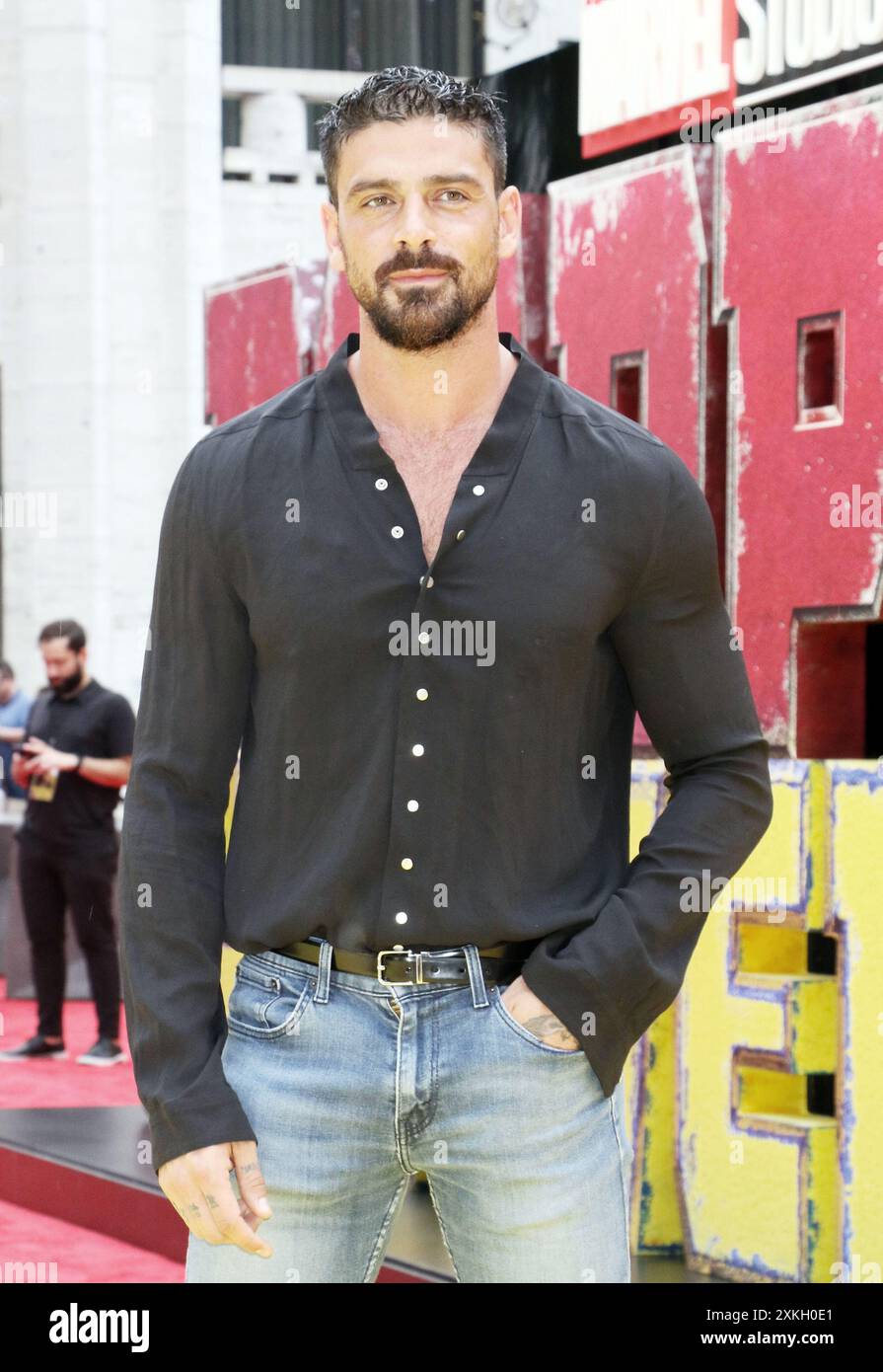 New York, New York, Stati Uniti. 22 luglio 2024. Michele Morrone alla prima mondiale di Deadpool & Wolverine dei Marvel Studio al Lincoln Center di New York City il 22 luglio 2024 Credit: RW/Media Punch/Alamy Live News Foto Stock