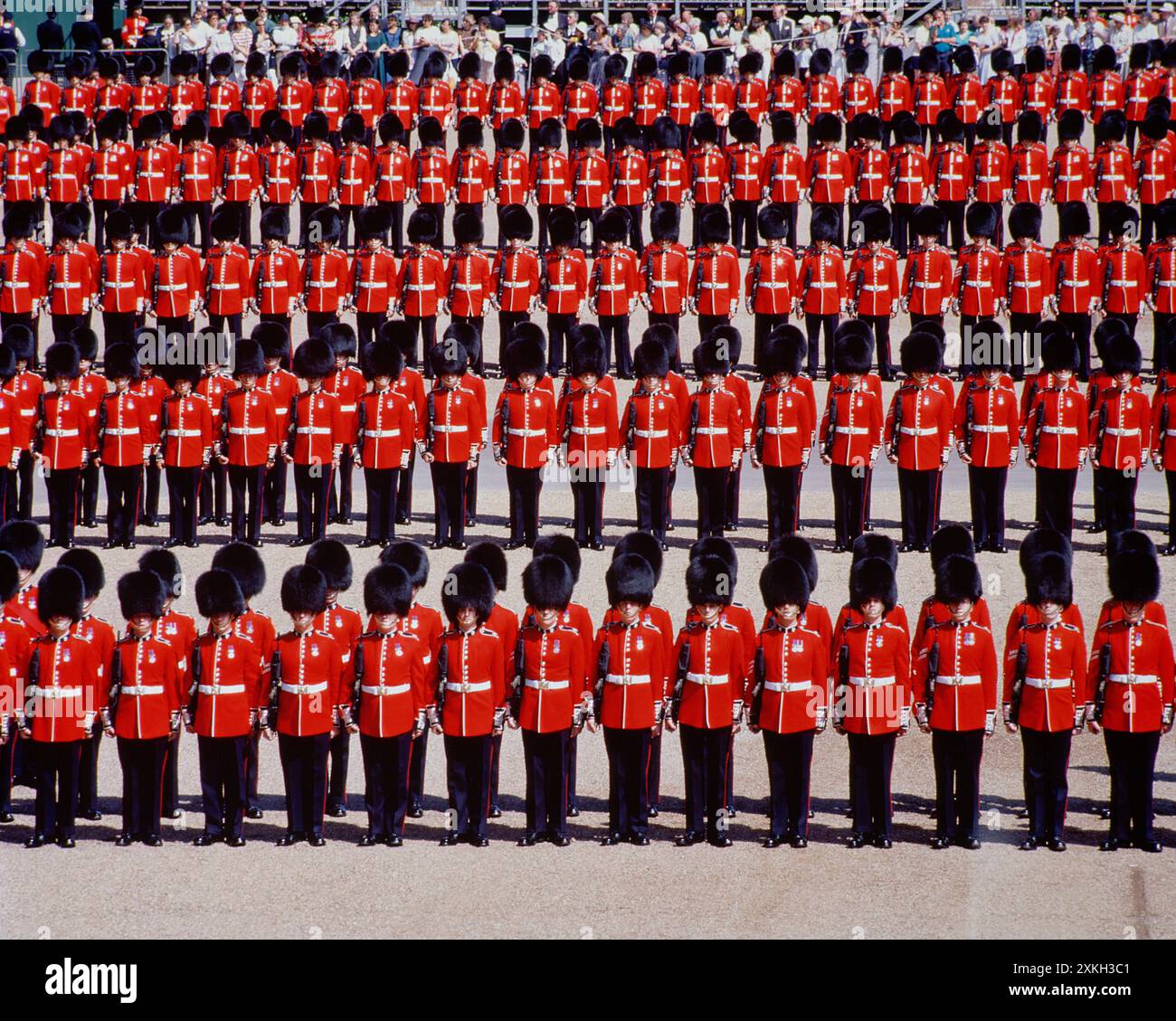 Regno Unito. Inghilterra. Londra. Trooping the Colour. Guardie. Foto Stock